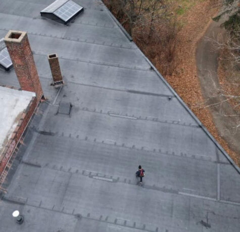 Commercial flat roof in Pittsburgh, PA