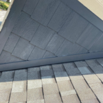 Roof corner detail showcasing new shingles and LP siding installation by Malick Brothers Exteriors, emphasizing craftsmanship in exterior renovations for Pittsburgh homes.