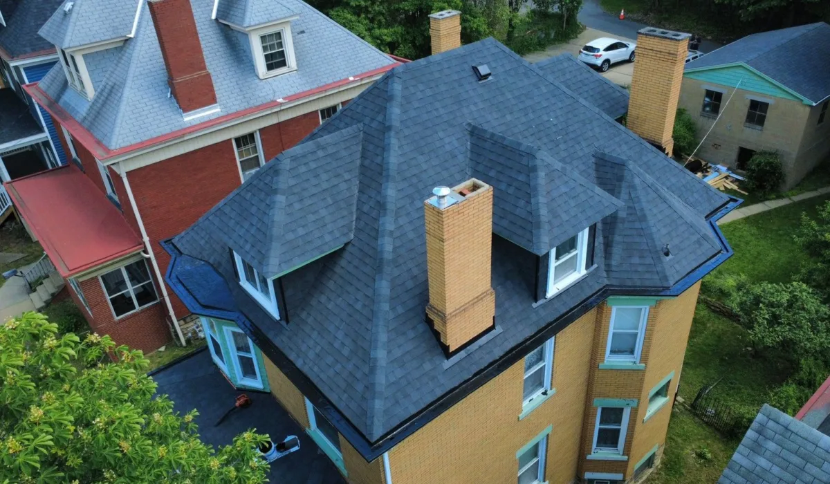 Roof job by Malick Brothers Exteriors in Bellevue