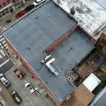 Commercial flat roof by Malick Brothers Exteriors in the Pittsburgh area