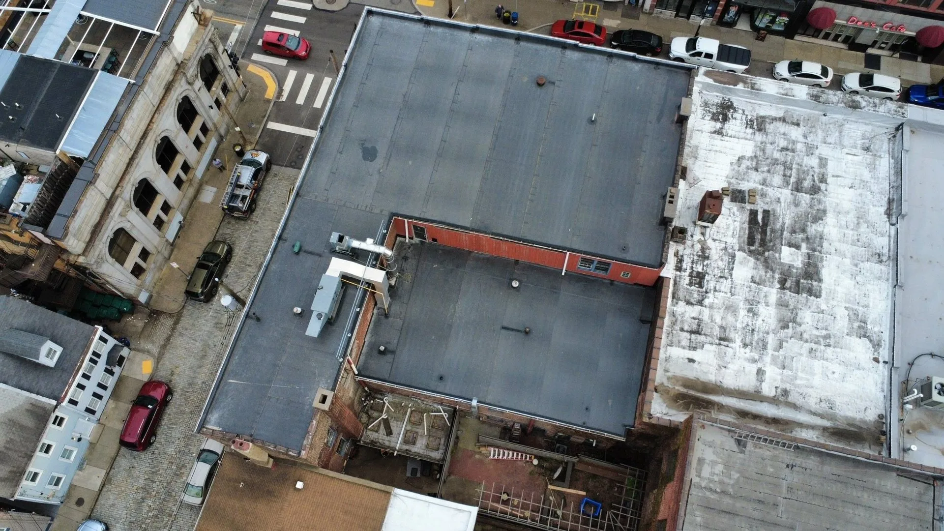 Commercial flat roof by Malick Brothers Exteriors in the Pittsburgh area