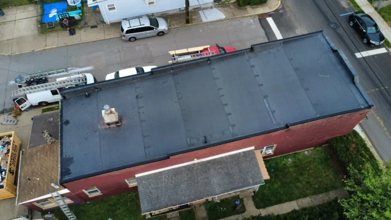 Commercial flat roof by Malick Brothers Exteriors in the Pittsburgh area