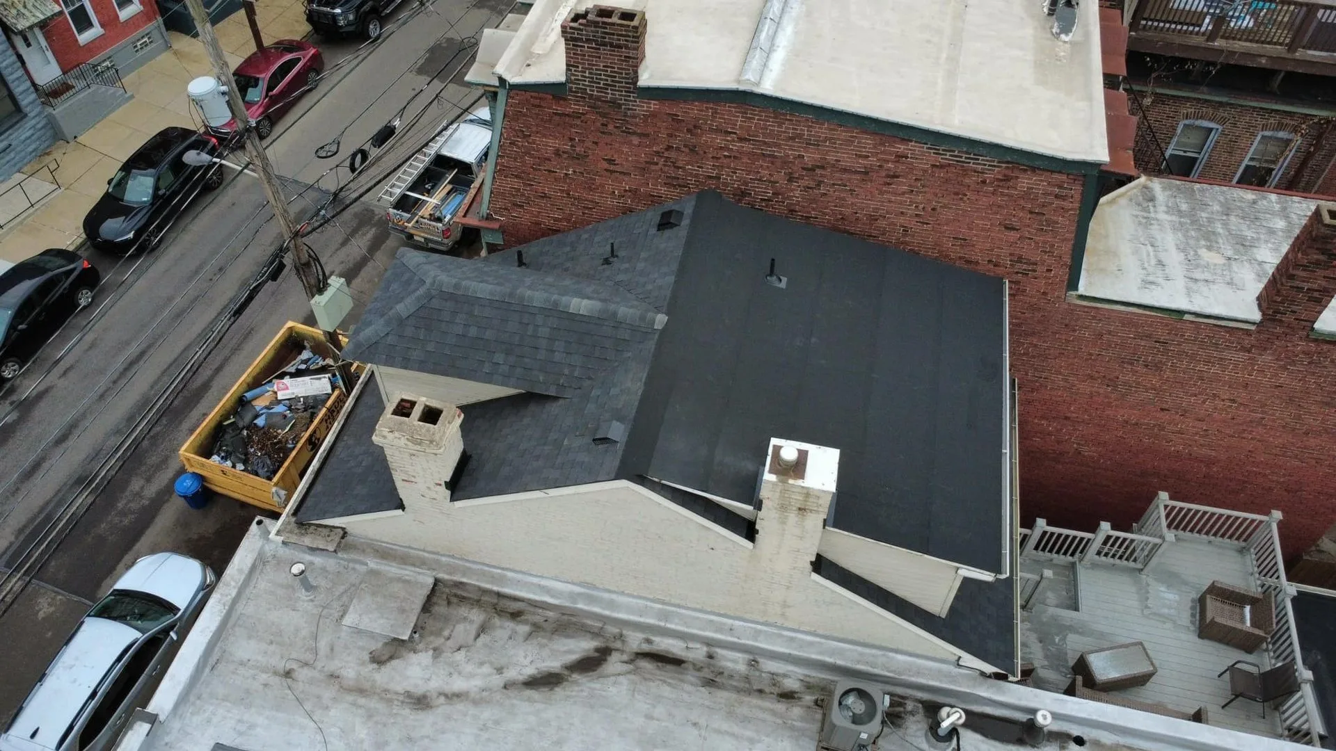 Flat roof by Malick Brothers Exteriors in the Pittsburgh area
