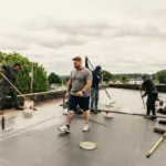 Flat roof installed by Malick Brothers Exteriors in Pittsburgh
