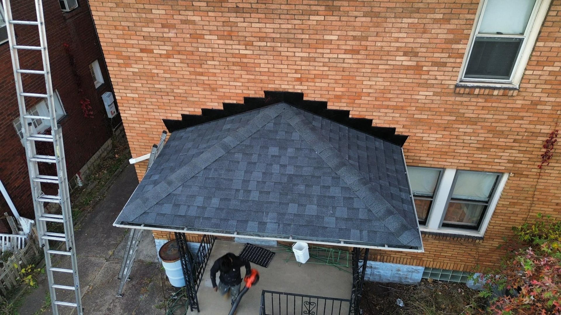 Gutters and downspouts installed by Malick Brothers Exteriors in the Pittsburgh area