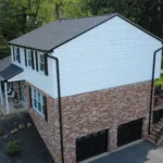 Gutters and downspouts installed by Malick Brothers Exteriors in the Pittsburgh area