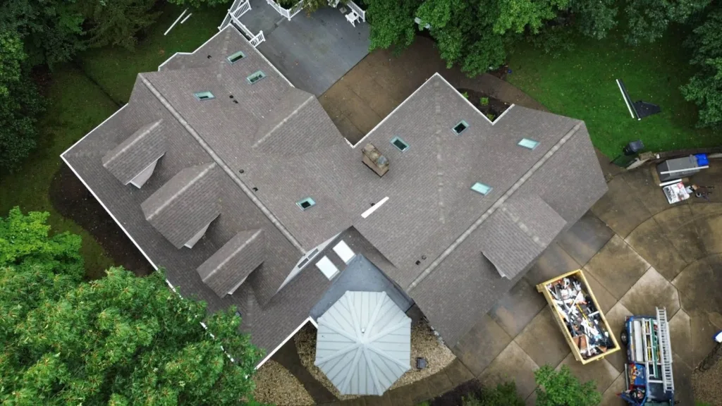 New roof, gutters and skylights, Mars by Malick Brothers Exteriors in Mars