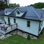 Metal roof panels and dormers on a Wexford home roofed by Malick Brothers Exteriors