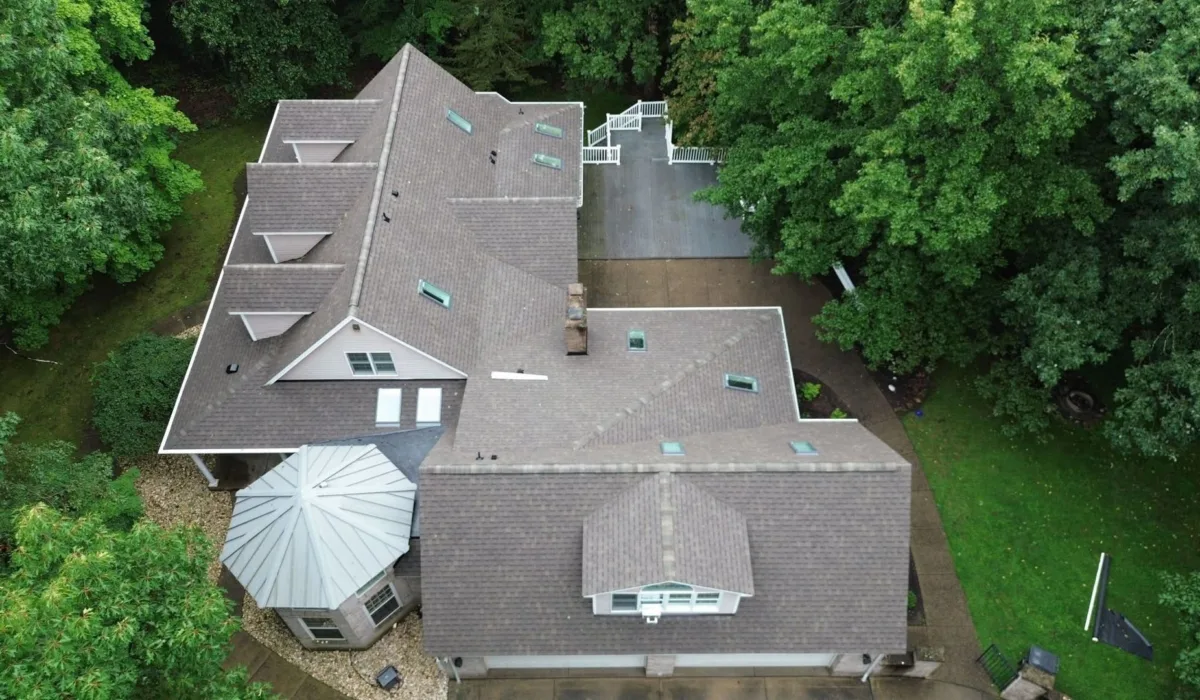 New Atlas shingle roof installed by Malick Brothers Exteriors in Mars, PA
