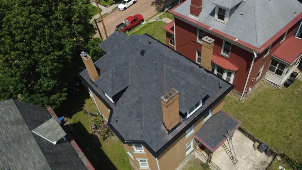 New Atlas shingle roof installed by Malick Brothers Exteriors in Bellevue