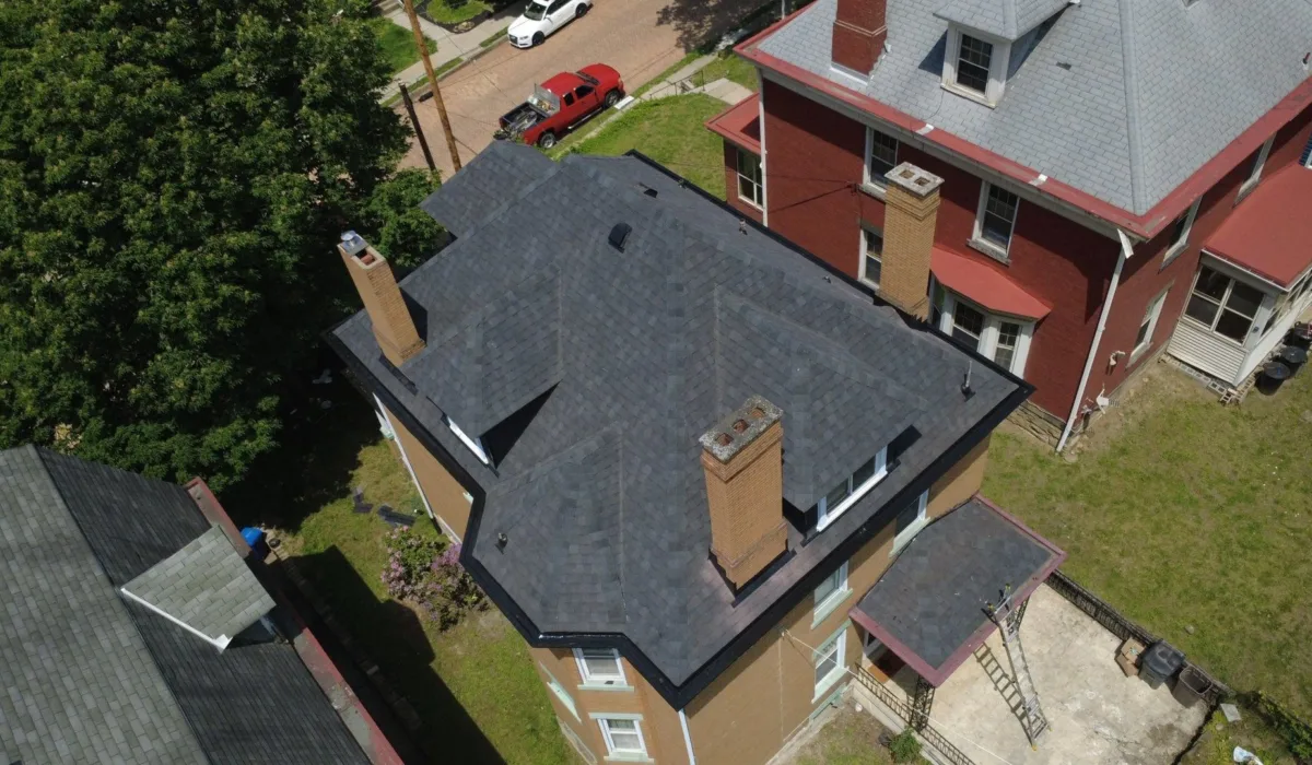 New Atlas shingle roof installed by Malick Brothers Exteriors in Bellevue