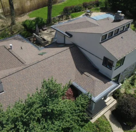 New Atlas shingle roof installed by Malick Brothers Exteriors in Allison Park