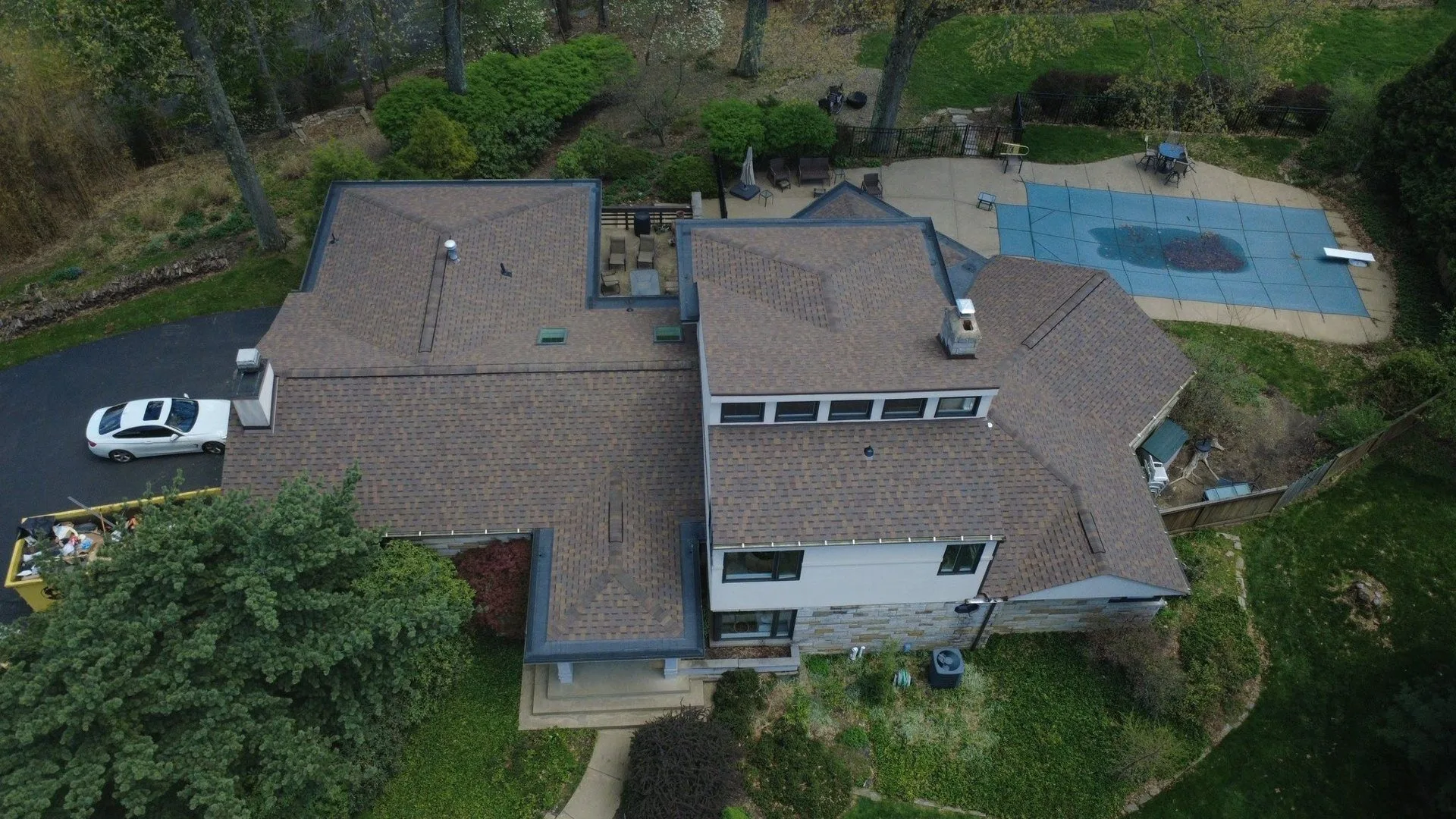 New Atlas shingle roof installed by Malick Brothers Exteriors in Allison Park