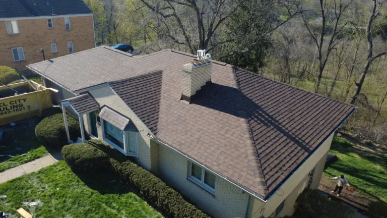 New Atlas shingle roof installed by Malick Brothers Exteriors in Ross Township