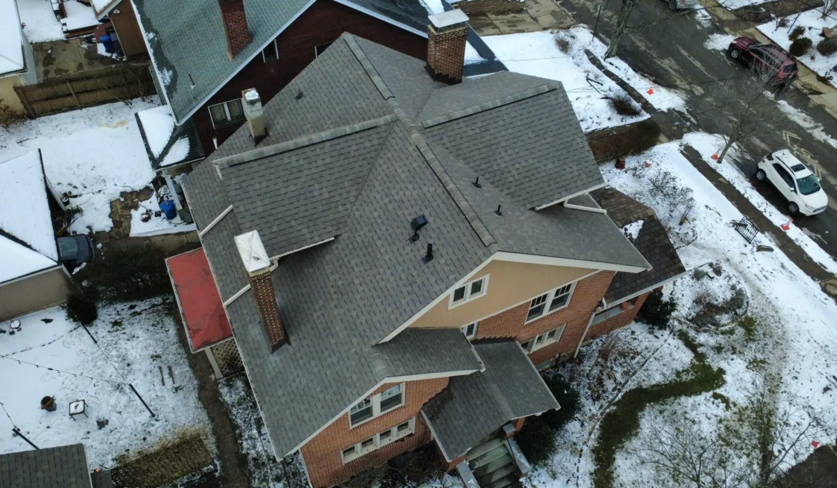 New Atlas shingle roof installed by Malick Brothers Exteriors in Squirrel Hill