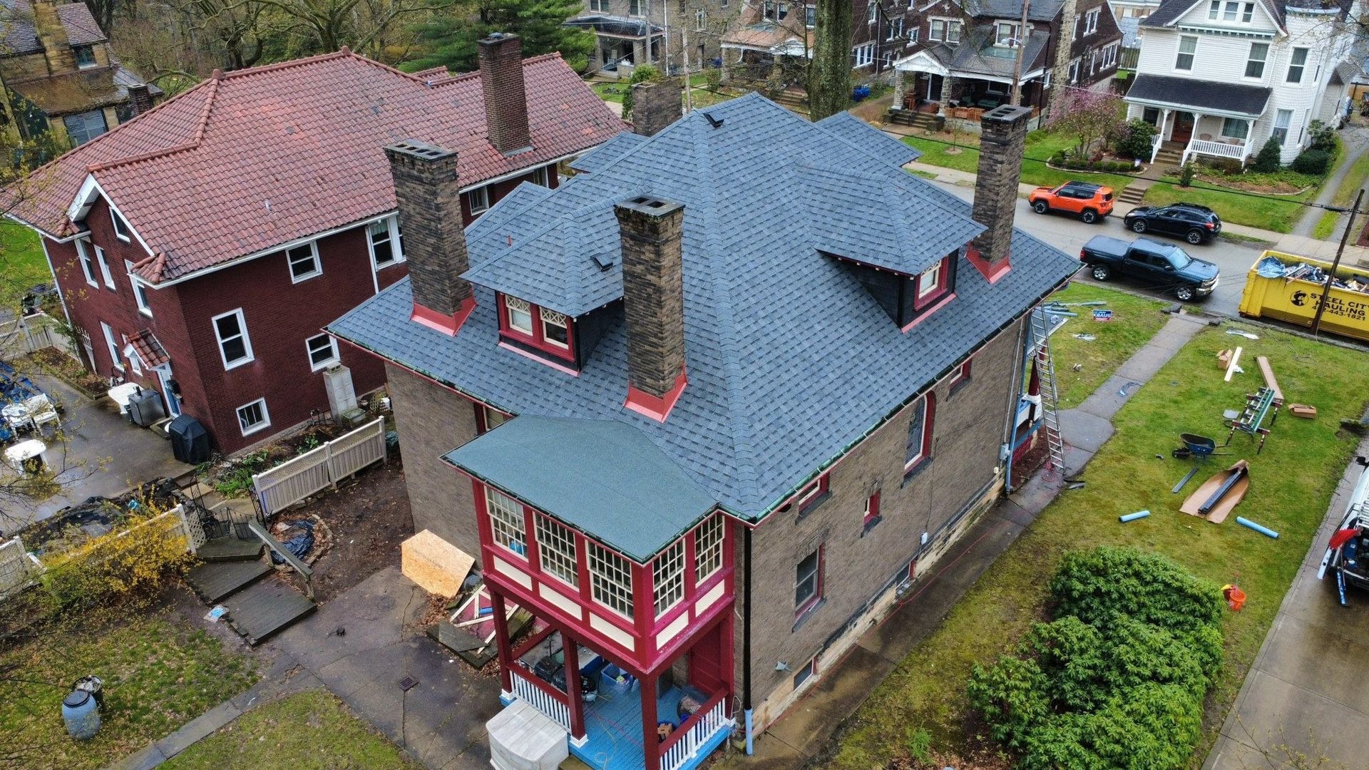 Finished Atlas Pinnacle Pristine Pewter roof installed by Malick Brothers Exteriors in Observatory Hill, Pittsburgh