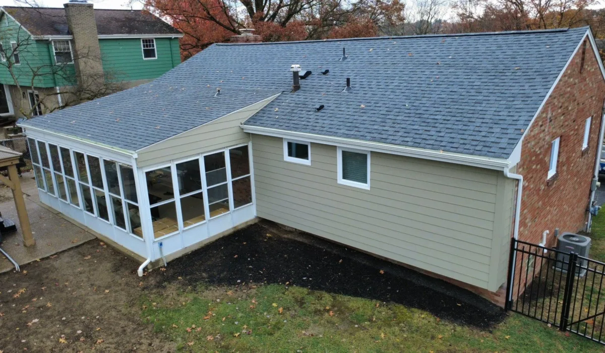 New roof, James Hardie siding, soffit, fascia and gutters in Ross Township by Malick Brothers Exteriors